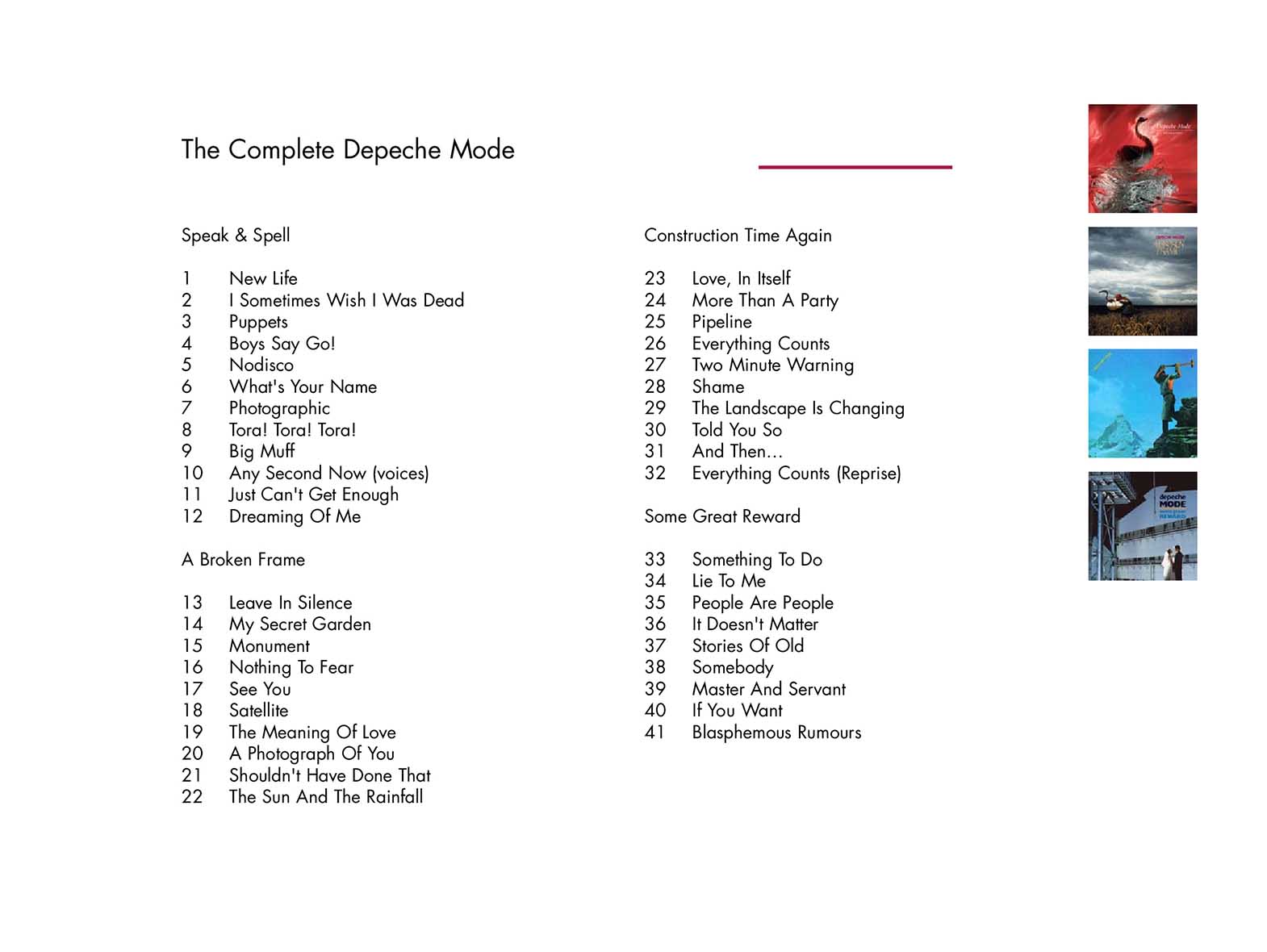 Depeche Mode – The Complete Depeche Mode